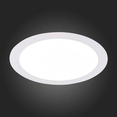 ST209.538.18 Св-к встр. Белый LED 1*18W 3000K 1 296Lm Ra80 110° IP20 D225xH8 90-265V