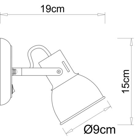 Спот Arte Lamp JOVI A1677AP-1GO, 1хE14