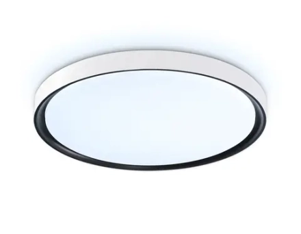 Потолочный светодиодный светильник FZ1247 WH/BK белый/черный IP54 20W 5000K D300*60 (Без ПДУ)