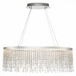 SL6201.103.37 Люстра подвесная ST-Luce Серебристый/Прозрачный LED 1*37W 3000K/4000K/6000K