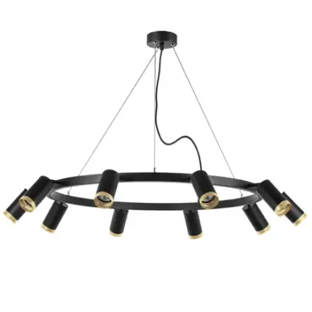 LR02037040 Люстра RULLO 10х50W GU10 ЧЕРНЫЙ (571020+214437-10+203440-10)