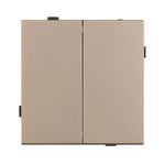 Механизм выключателя двухклавишный непроходной SWT-TENDO-MK02-PL-GD (230V, 10A) (Arlight, -)