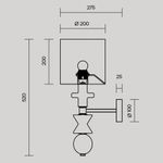 Настенный светильник (бра) Comforty E27х1, MOD298WL-01W. TM Maytoni