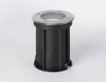 Светильник уличный в грунт ST6511 BK черный IP67 GU10 max 35W D108*135
