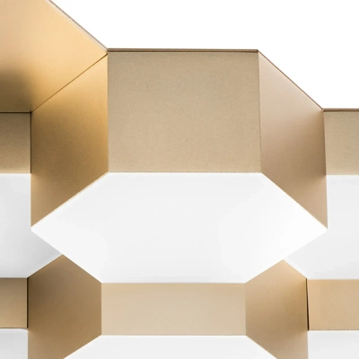 750161 Люстра потол FAVO LED-80W 3840LM Satin Gold 3000K Lightstar