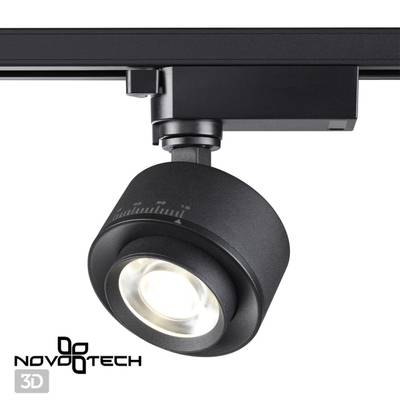 358942 PORT NT22 106 черный Светильник трековый однофазный трехжильный IP20 LED 4000К 15W 220V EDDY