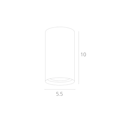 Точечный накладной светильник Arte Lamp UNIX A1516PL-1WH, 1хGU10
