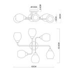 Потолочная люстра Arte Lamp ANDREA A8141PL-6BK, 6хE27