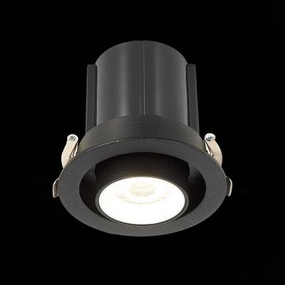 ST702.438.12 Св-к встр. Черный LED 1*12W 3000K 900Lm Ra80 24° IP20 D90xH92 180-240V