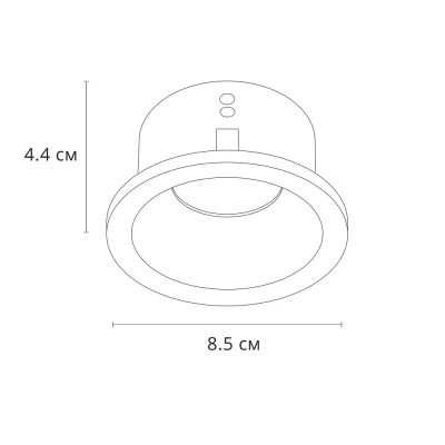 Точечный встраиваемый светильник Arte Lamp HELM A2869PL-1BK, 1хGU10