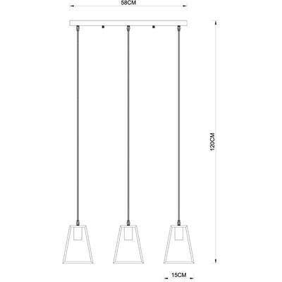 Подвесной светильник Arte Lamp BRUSSELS A8030SP-3BK, 3хE27