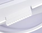 Потолочный светодиодный светильник FL51459/1+1 WH белый 72W 3000K-6400K+4200K D600*110 (ПДУ РАДИО 2.4G)