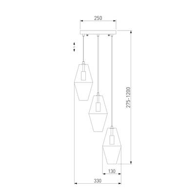 Подвесной светильник 50236/3, E14х3