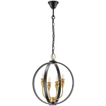 731247 Люстра CERO 4х40W E14 ЧЕРНЫЙ/ЗОЛОТО Lightstar