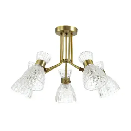 3704/5C COMFI LN26 110 античная бронза Люстра потолочная E14 5*40W 220V JACKIE
