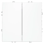 VLS020302 Проходной переключатель встраиваемый VOLTUM S70 двухклавишный 10А, (белый матовый). (ТМ Maytoni)