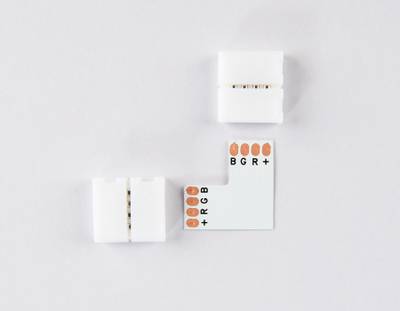 Соединитель угловой L для светодиодной ленты 5050 12/24V (4 конт.) GS6701 (10шт)