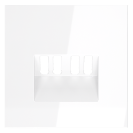 VLS001501 Накладка для розетки акустической 4-местной , S70 (белый глянцевый). (ТМ Maytoni)