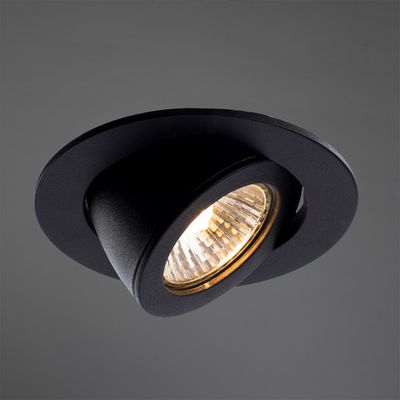 Точечный встраиваемый светильник Arte Lamp ACCENTO A4009PL-1BK, 1хGU10