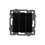 Механизм выключателя трехклавишный непроходной SWT-MK03-PL-BK-V (250V, 10A) (Arlight, -)