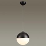 4958/1A PENDANT ODL22 471 черный/металл/белый/стекло Подвес E27 1*40W PINGA