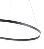 08214,19A(4000K) Подвес Тор черный d80 h150 Led 45W (4000K) 2 типа крепления