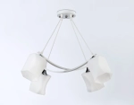 Светильник подвесной TR303156/4 WH/CH/FR белый/хром/белый матовый E27/4 max 40W 640*640*410