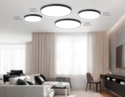 Светильник светодиодный потолочный FV5542 BK черный LED 130W 4200K D800*58 (Без ПДУ)