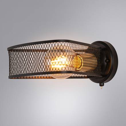 Бра Arte Lamp MAASYM A7044AP-1BK, 1хE27