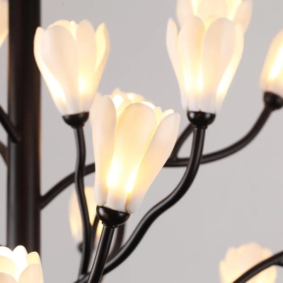 5090/30 MODERN ODL25 553 черный матовый/белый/фарфор Люстра G4 LED 30*5W GARDI