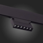 ST364.446.06 Магнитный трековый светильник Черный LED 1*6W 4000K 532Lm Ra>80 36° IP20 L120xW22xH108 48V