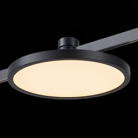 ST818.406.12 Магнитный трековый светильник FARM Черный LED 1*10W 3000K 500Lm Ra90 120 IP20 D168xH54 24V