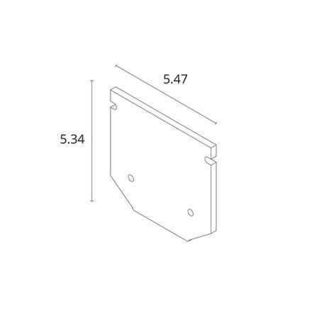 Заглушка для профиля EXPERT-ACCESSORIES A641005E