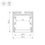 Профиль SL-ARC-3535-D800-A45 SILVER (320мм, дуга 1 из 8) (Arlight, Алюминий)