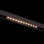 ST361.436.12 Магнитный трековый светильник Черный LED 1*12W 3000K 1 009Lm Ra&gt;80 36° IP20 L222xW22xH44 48V