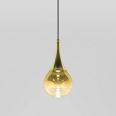 Подвесной светодиодный светильник со стеклянным плафоном 50256/1 LED золото