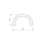 Экран ARH-ROUND-D8-2000 Round Opal (Arlight, Пластик)