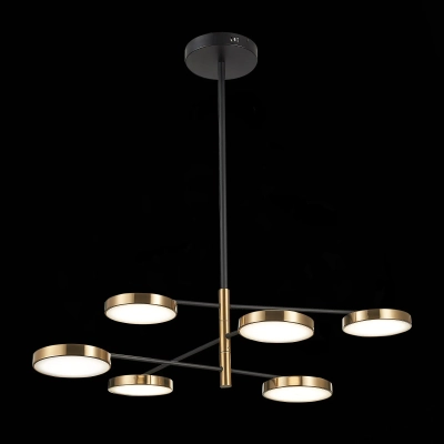 SL1605.413.06 Светильник подвесной ST-Luce Черный/Латунь, Белый LED 6*7,5W 3000K