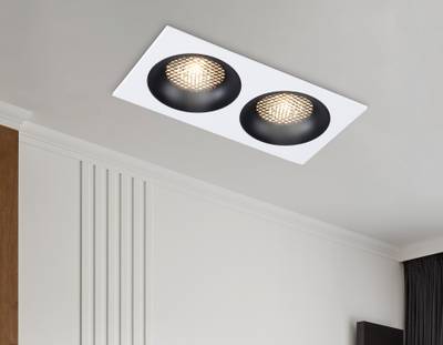 Светильник встраиваемый TN102732/2 WH/BK белый/черный GU5.3 175*92*23