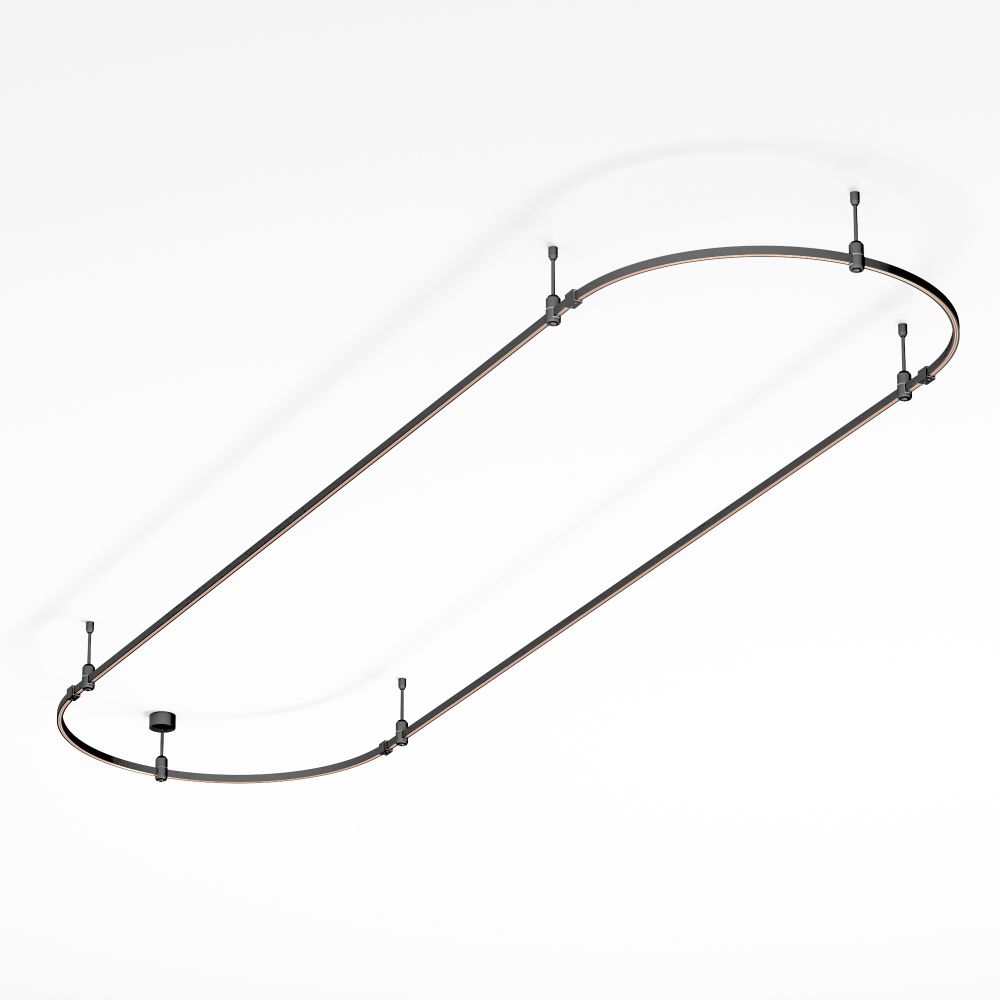 Основание ART-APRIORI-OVAL-ROD-200-3000x1000 (BK) (Arlight, IP20 Металл, 3 года)