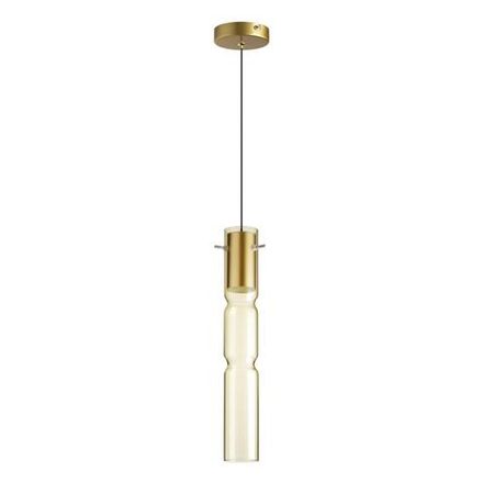 5059/5LA PENDANT ODL24 323 золотой/янтарный/металл/стекло Подвес LED 5W 3000K SCROW