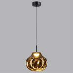 5097/4LA PENDANT ODL25 363 черный/золотой/металл/стекло Подвес LED 4W 4000K 388Лм VASO