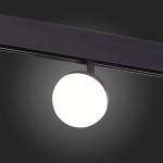 ST358.436.07 Магнитный трековый светильник Черный LED 1*7W 3000K 520Lm Ra>80 120° IP20 L120xW90xH192 48V