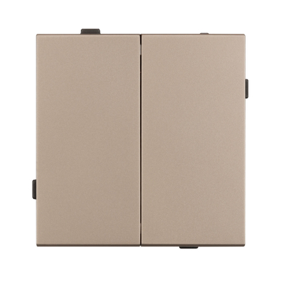 Механизм выключателя двухклавишный непроходной SWT-TENDO-MK02-PL-GD (230V, 10A) (Arlight, -)
