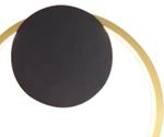 08433,36-19 Бра Эрин латунь/черный d25 Led 16W (4000K)