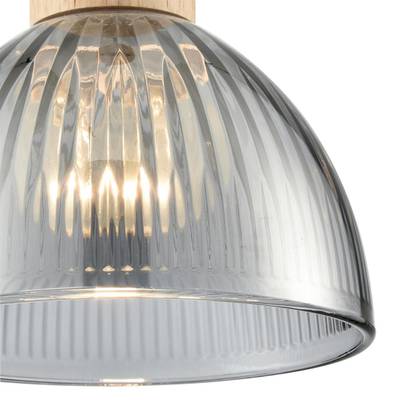 8053/1A SUSPENTIONI LN25 310 дерево/смоки металл/стекло Подвесной светильник E27 1*60W 220V NATANA