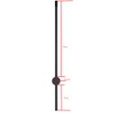 08423-80,36(3000K) Бра Локи латунь h80 w10,5*6 Led 16W (3000K)