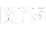 Настенный светодиодный светильник FA871 WH белый 11W 220*250*50