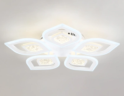 Светильник потолочный светодиодный с пультом FA4292/5 WH белый 120W 3000K+6400K/4200K/6400K+3000K D680*80 (ПДУ ИК)