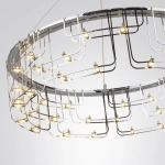 7059/44L HIGHTECH ODL26 287 светильник нерж/сталь хром IP20 LED 44W 3960Лм 3000K 220V ZAHA